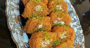 طرز تهیه باقلوا شعریه خوشمزه با شیر عسلی به روش ترکیه ای