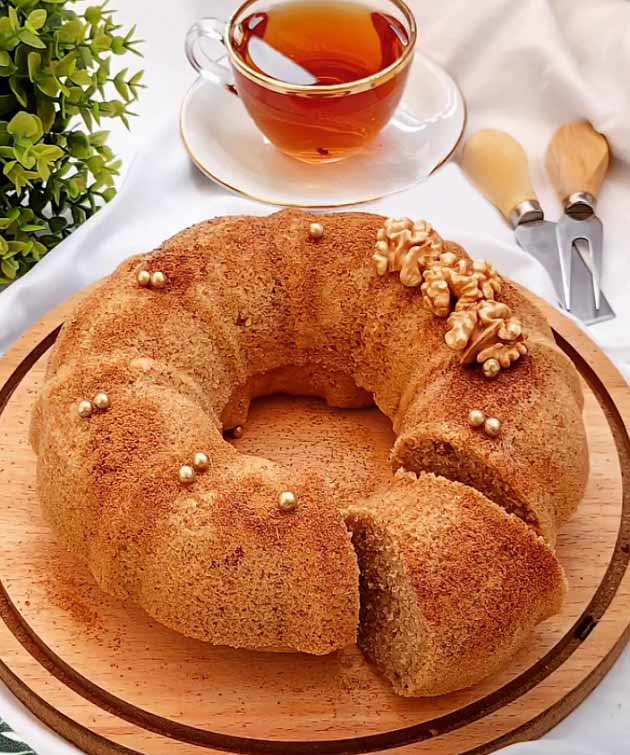 طرز تهیه کیک هل و دارچین و گردو خوشمزه و خانگی برای چایی طرز تهیه کیک هل و دارچین و گردو خوشمزه و خانگی برای چایی